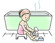 風呂 かかとをこすらない